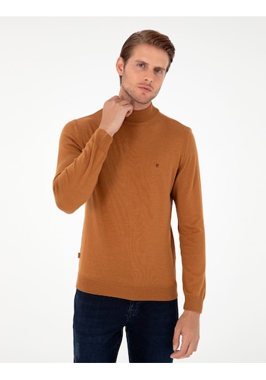 Pierre Cardin Erkek Kahverengi Kazak /triko 50296614-vr163 Kahverengi