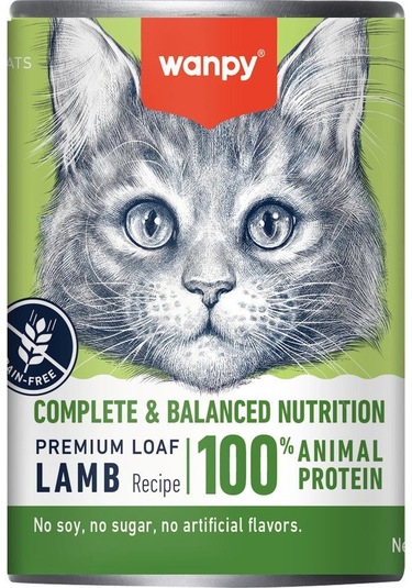 Wanpy Kuzulu Tahılsız Yetişkin Kedi Konservesi 375 Gr