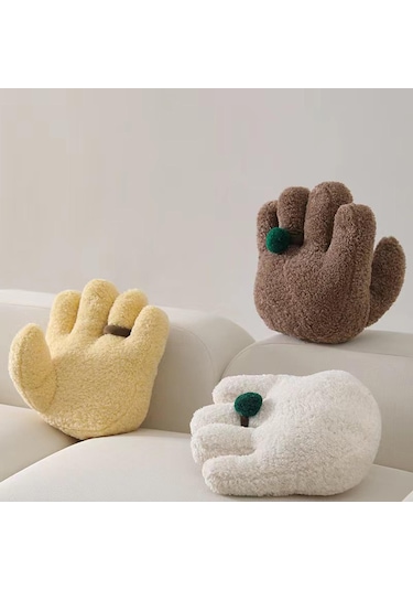 Suntek Magideal Peluş Yastık Modern El Atma Yastığı Ve Rahat Şekli Sarı