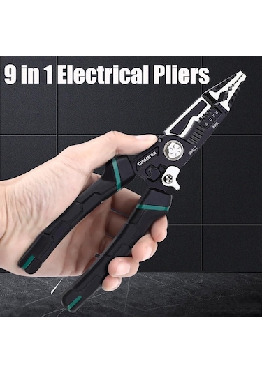 Sones Tuosen 9'u 1 Arada Çok Amaçlı Kablo Soyucu Sivri Burunlu Kablo Kesme Ve Kıvırma Aleti