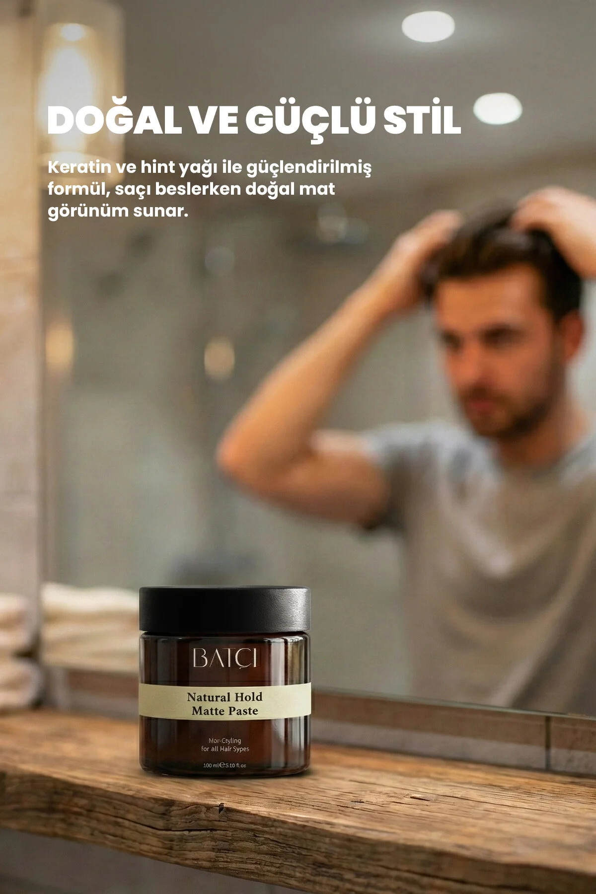 Orta Tutuşlu Mat Wax