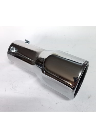 Antipas İç Kaplamalı Islık Sesli 50 Mm Nikelaj Tekli Egzoz Eksoz Ucu