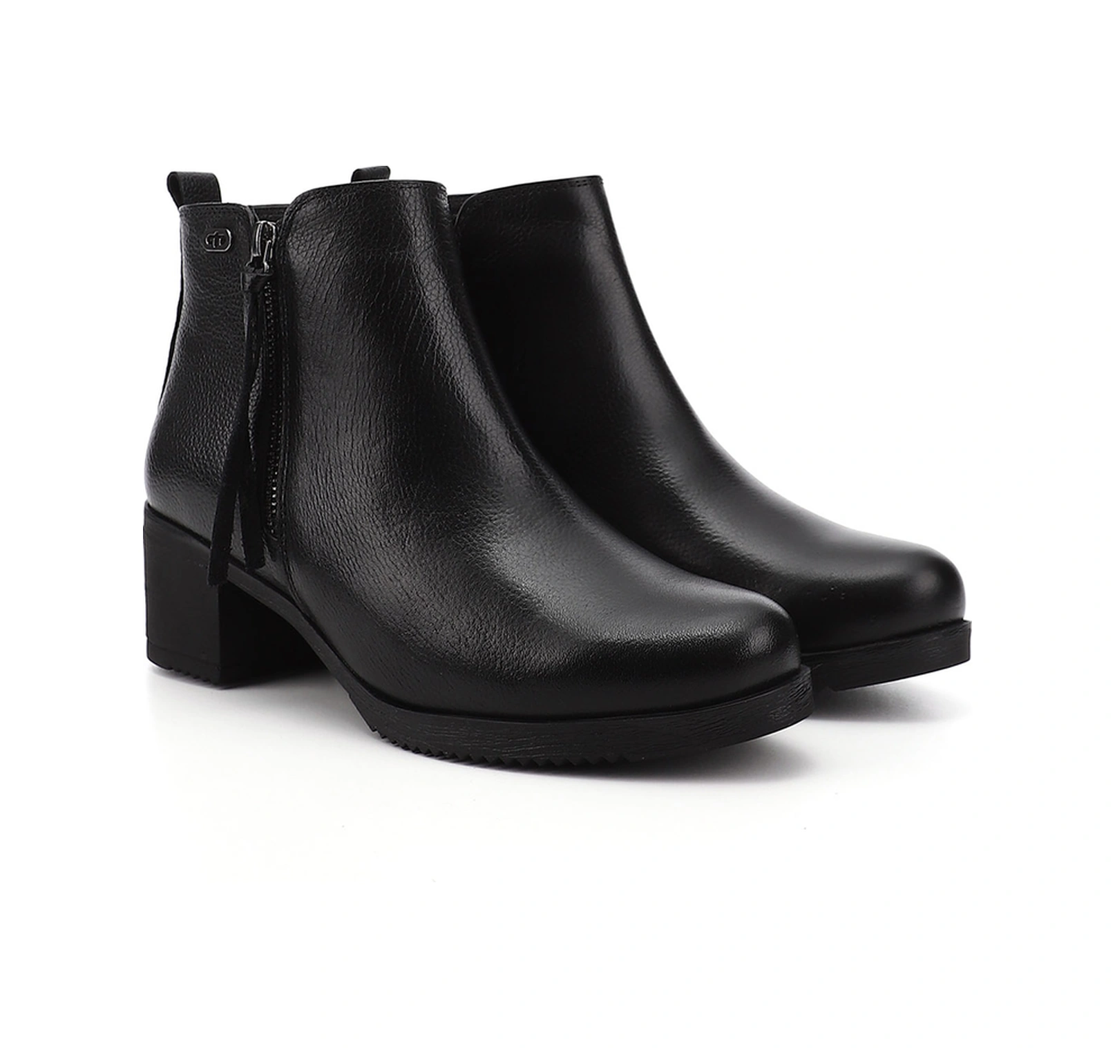 Gönderi R Kadın Siyah Floter Fermuarlı Kalın Topuklu Hakiki Deri Bot Gkzb13451460 Siyah Floter