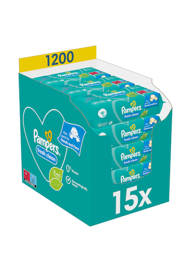 Prima Pampers Baby Islak Havlu Temiz Ve Ferah 80 x 15 1200 Yaprak