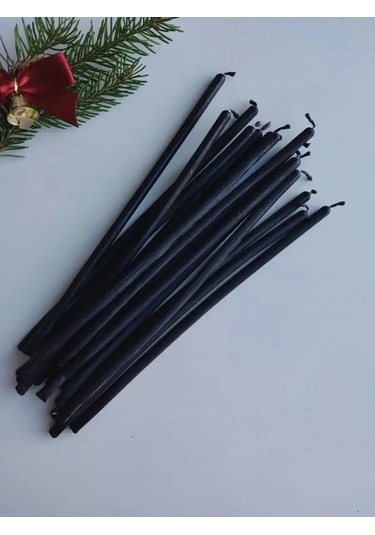 Svecnaa Amelico Ritimallar İçin Doğal Siyah Mumlar 20 Adet 405902884 Siyah