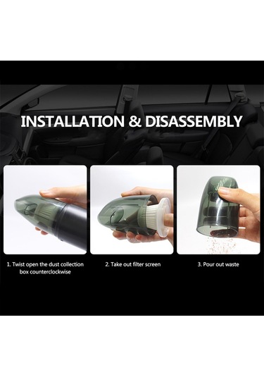 Cbtx Mini Elektrikli Süpürge Ev Ofis Araç Temizliği İçin Taşınabilir Güçlü Emişli Islak Kuru Temizleyici - Kablolu/gümüş