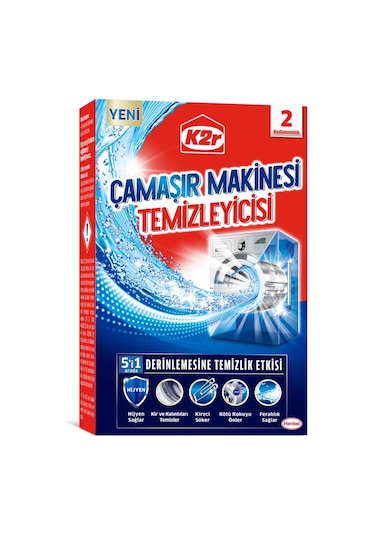 K2r Çamaşır Makinesi Temizleyicisi 2 Kullanımlık