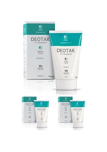 Deotak Fresh Unisex Krem Deodorant 35 ML x 3