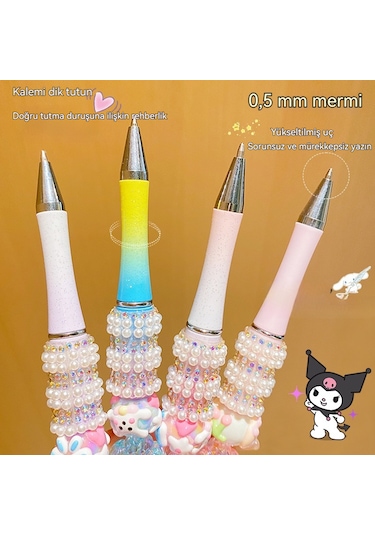 Karikatür Kuromi Melody Kt Kedi Pacha Köpek Büyük Kulaklı Köpek 0.5mm Jel Kalem