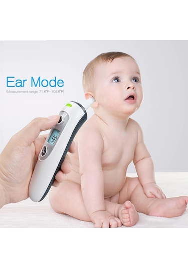 Sones Rz8810 Termometreler Vücut Termometresi Kulak Led Ekranlı Dijital Elektronik Ir Termometre Bebek Ateşi Kızılötesi Bebek Termometresi