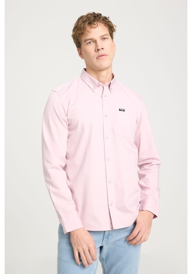 Wrangler Regular Fit Normal Kesim Düz Cepli Pamuk Gömlek - W241464 001