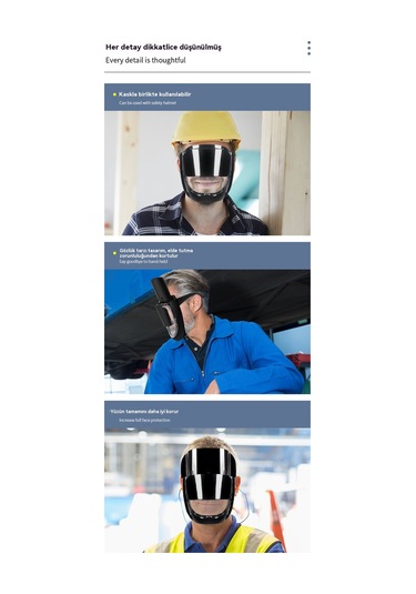 Kaynak Maskesi Hafif Ve Kullanışlı Kulak Asılı Kaynak Koruyucu Maske