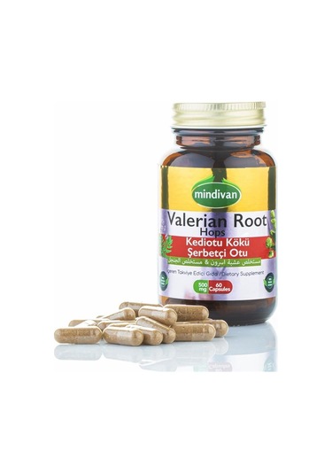 Mindivan Valerian Root Hops 60 Kapsül Aromasız
