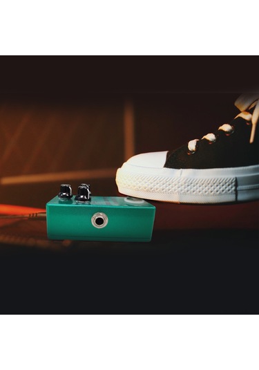 Xindoker Yeşil Elektro Gitar Efekti Pedalı - Overdrive Tek Blok, Gerçek Bypass Anahtarı, Dürtü-ayak-ton Düğmeleri, Çinko Alyüminyum Kasa