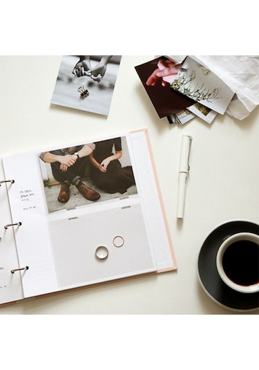 5 İnç Dıy Yaratıcılık Ekleme Tipi 3r Yıkama Demir Yüzük Aile Fotoğraf Albümü