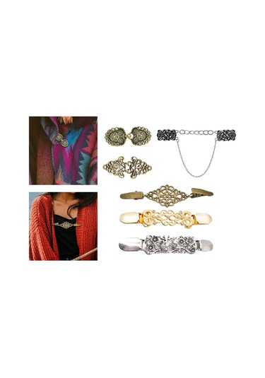 Suntek Kazak Broş Klip Metal Dekorasyon Ceket Elbiseler Giyen