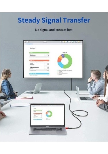 Jsaux Cv0030 1 Metre Usb C Type-c To Hdmı Görüntü Aktarım Kablosu 4k 60hz Usb 3.1 Type-c Hdmı 2.0 Kablosu