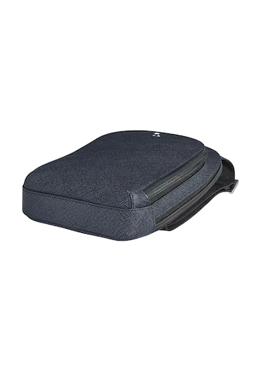 Montblanc Sartorial Tweed Mavisi Omuz Çantası 220356 Mavi