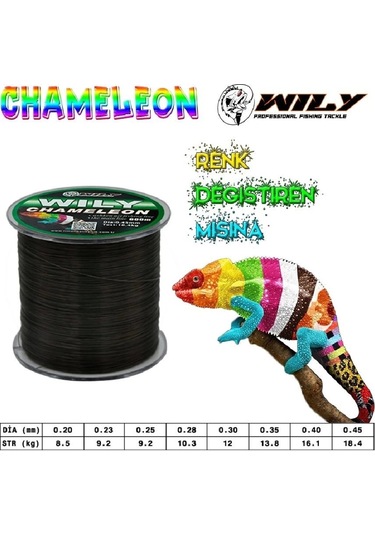 Monoflament Misina Wily Chameleon 600mt 0,45mm - Standart