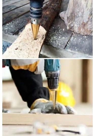 3 Parça Kademeli Matkap Ucu Paslanmaz Uç Alüminyum Sac Demir Delme Seti