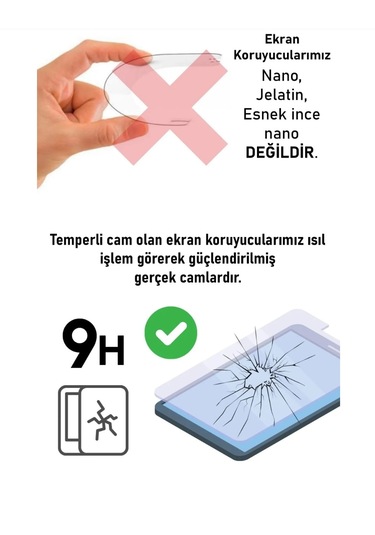 Samsung Galaxy Tab A9 + Plus Uyumlu 11inç Temperli Ekran Koruyucu
