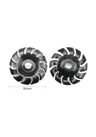 Samdoo 90mm Ahşap Oyma Diski - 12 Dişli, 16mm İç Çap, Hızlı Şekillendirme Ve Kesim İçin