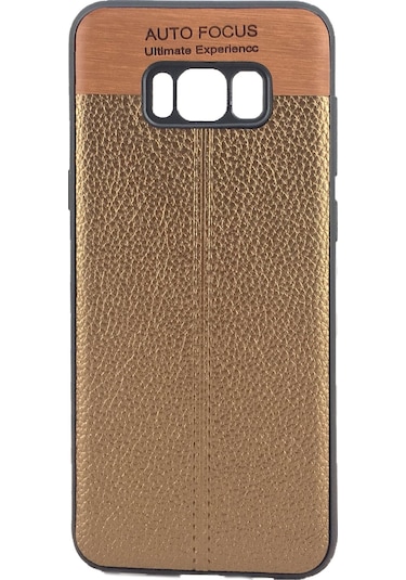 FitCase Samsung S8 Plus (G955) Uyumlu Auto Focus Silikon Arka Kapak Kahverengi