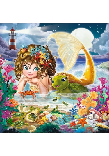 Ravensburger 3x49 Parça Puzzle Walt Disney Mermaid 080632