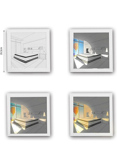 Led Aydınlatmalı Resim Dekorasyon Sanatı Resim Şık Gece Lambası Parlayan Fotoğraf Çerçevesi Otel Sevgililer Günü Ev Mutfak Yıldönümü, Yatak Odası Çok Renkli