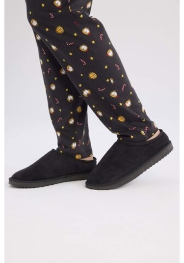 Defacto Erkek Düz Taban Slip On Ev Terliği D3087ax24wnbk23 Siyah