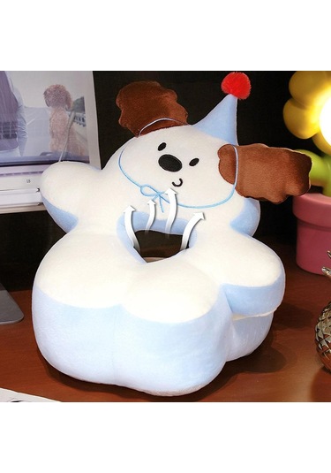 Homyl Ofis Masası Yastık Seyahat Yatak Odası Kanepe Için Çok Kahverengi Kulaklı Battaniye Yok