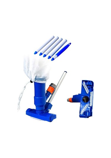 Havuz Temizliği Seti: 3 Fırçalı Baskı Kafa, Ağız Torba Ve Uzatılabilir Çubuk İle Yaprak Ve Atık Temizliği Diğer Diğer