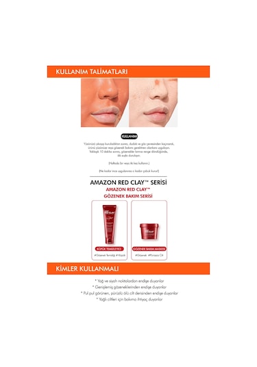Missha Gözenekli Ciltler İçin Amazon Kili Maskesi 110 ML Amazon Red Clay Pore Mask