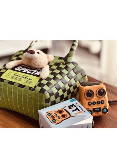 Karikatür Minion Dış Mekan Su Geçirmez Kullanışlı Hoparlör-beyaz