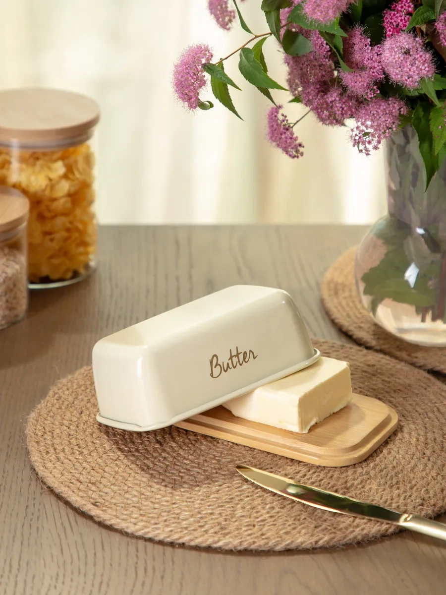 Agness Tereyağı Ve Peyniri İçin Kapaklı Sosluk 167237498 Bej