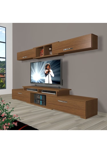 Decoraktiv Flex 5130 Slm Tv Ünitesi Tv Sehpası Ceviz