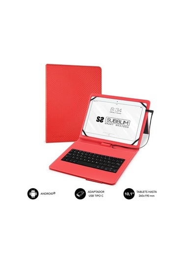Tablet Ve Klavye Kılıfı Subblim Keytab Pro 10.1