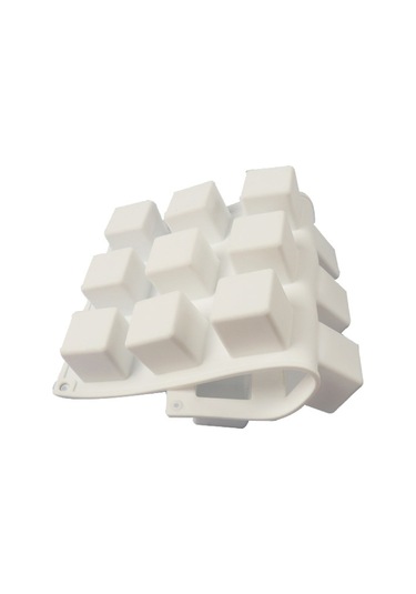 Vkemall 15 Kareli Silikon Kalıp: Pasta, Çikolata Ve Mum Yapımı İçin Kolay Çıkarma Özelliği - Isı Dayanıklı -60 C/+240 C Beyaz