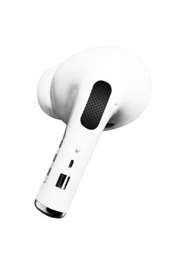 Symbee Beyaz Kablosuz Hoparlör, Bt 5.0 + Aux + Tf Kart + Usb + Fm Radyo, 1200mah Pil, Dışarıda Spor/parti İçin Kolay Kullanım