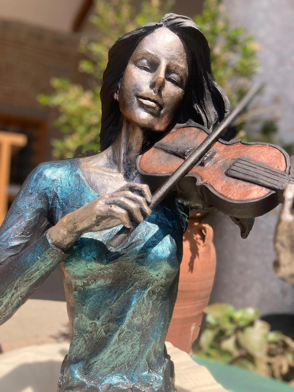 Kemancı Kız Müzik Dekorasyon Ürünü