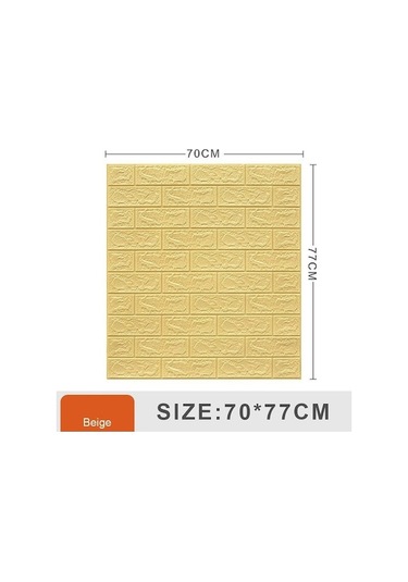 Novahub Bej 10/20 Adet 70 77cm3d Kendinden Yapışkanlı Duvar Çıkartmaları, Ev Dekorasyonu, Arka Plan Çıkartmaları, Su Geçirmez Ve Neme Dayanıklı 10pcs Set Bej Bej