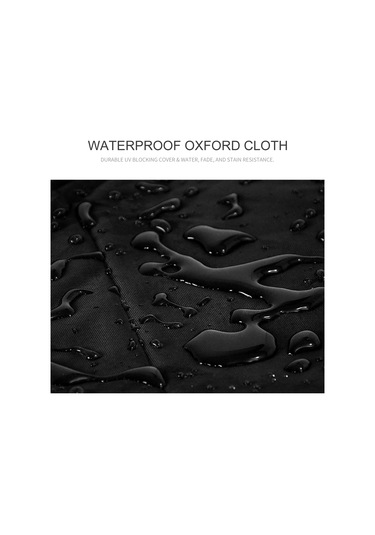 Yunboo Oxford Kumaş Bahçe Isıtıcı Koruması, Siyah-dış Gümüş-iç, Su Ve Toz Dayanıklı, 221x53x61 Cm, Çekmeceli Tasarım Siyah