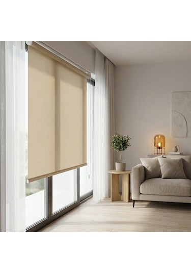 Koçtaş Basic Stor Perde Eko Bej 120 x 200