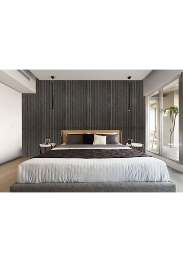 Tink Akustik Ve Dekoratif Lambiri Desenli Keçe Panel 2adet/0,81m² Ant