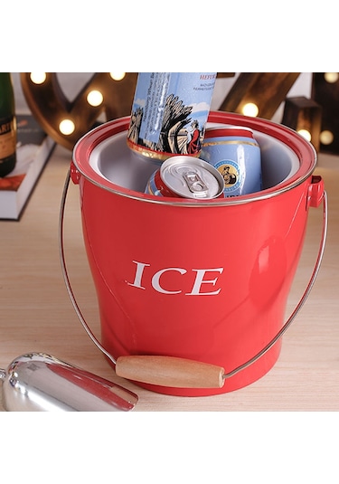 Suntek Metal Çift Duvar Katmanlı Buz Şampanya Kovası, Çok Renkli