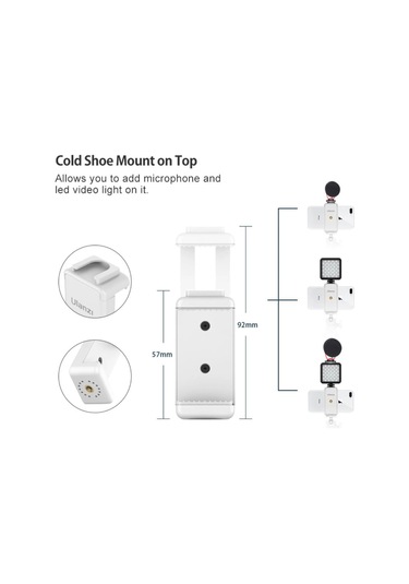 Ulanzi St-07 Telefon Tripod Standı Beyaz 1 Black