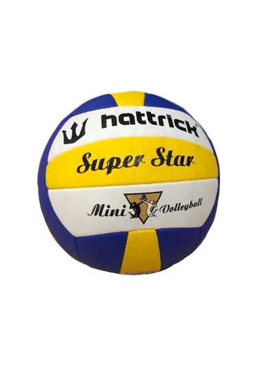Hattrıck Superstar Mını Voleybol Topu Sarı Lacivert Beyaz Lacivert Beyaz Lacivert - Beyaz