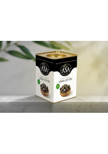 Asa Yağlı Sele Teneke Seçme Siyah Zeytin 10 KG
