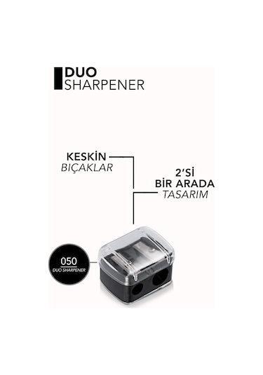 Flormar 2'si 1 Arada Göz & Dudak Kalemi Açacağı 050 Duo Sharpener