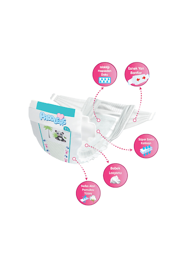 Paddlers Bebek Bezi 7 Numara XX-Large 32 Adet (20-30 Kg) Jumbo Paket